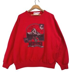 VTG 90's WindRiver Outfitters Canada Graphic Sweatshirt Red Mens L Outdoor
